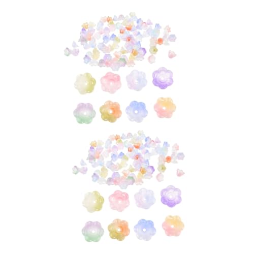 LALAFINA 2 Sätze Glasblumenperlen Bunte Spacer Beads Für Schmuckherstellung Handgefertigte Diy Armbänder Und Langlebige Bastelperlen Mit Glänzender Oberfläche 100 Stück * 2 LALAFINA 2 Sätze Glasblumenperlen Bunte Spacer Beads Für Schmuckherstellung Handgefertigte Diy Armbänder Und Langlebige Bastelperlen Mit Glänzender Oberfläche 100 Stück * 2 von LALAFINA