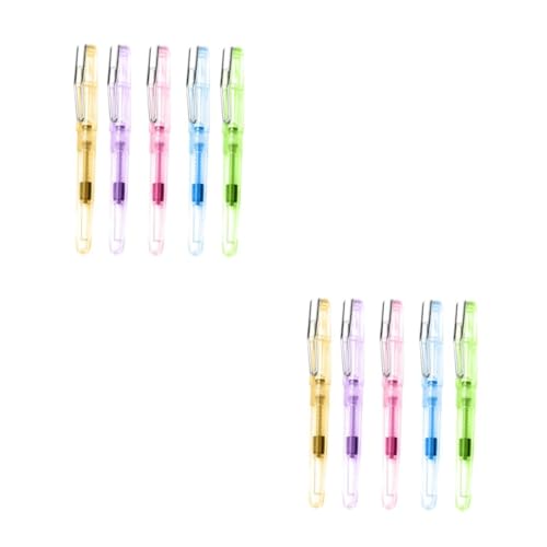 LALAFINA 2 Sätze Kalligraphie Pen Weichköpfig Füllfederhalter Für Kalligrafie Erwachsene Beschriftung Stift Bürsten Schnell Trocknender Tintenstift Plastik Zufällige Farbe 5 Stücke * 2 LALAFINA 2 Sätze Kalligraphie Pen Weichköpfig Füllfederhalter Für Kalligrafie Erwachsene Beschriftung Stift Bürsten Schnell Trocknender Tintenstift Plastik Zufällige Farbe 5 Stücke * 2 von LALAFINA