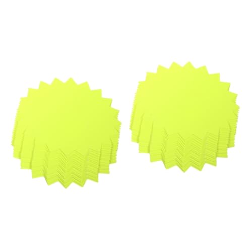 LALAFINA 2 Sätze Preisschild Display Stern Etiketten Zeichen Tags Aufkleber Gelb Weiß Karton 50 Stück * 2 LALAFINA 2 Sätze Preisschild Display Stern Etiketten Zeichen Tags Aufkleber Gelb Weiß Karton 50 Stück * 2 von LALAFINA