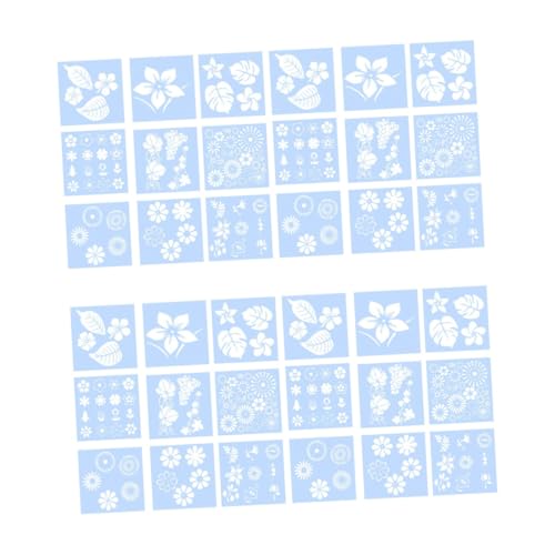 LALAFINA 2 Sätze Teiliges Diy Bastelset Mit Wiederverwendbaren Schablonen Für Blumen Und Blattdesigns Für Kreative Malprojekte Und Kinderzeichnungen Langlebigem Pet Gefertigt 18 Stück * 2 LALAFINA 2 Sätze Teiliges Diy Bastelset Mit Wiederverwendbaren Schablonen Für Blumen Und Blattdesigns Für Kreative Malprojekte Und Kinderzeichnungen Langlebigem Pet Gefertigt 18 Stück * 2 von LALAFINA
