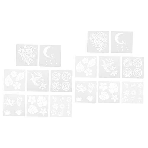 LALAFINA 2 Sätze Teiliges Diy Schablonen Für Wiederverwendbare Malvorlagen Mit Blumenmotiven Für Kreative Wandgestaltung Und Bastelprojekte 8 Stück * 2 LALAFINA 2 Sätze Teiliges Diy Schablonen Für Wiederverwendbare Malvorlagen Mit Blumenmotiven Für Kreative Wandgestaltung Und Bastelprojekte 8 Stück * 2 von LALAFINA