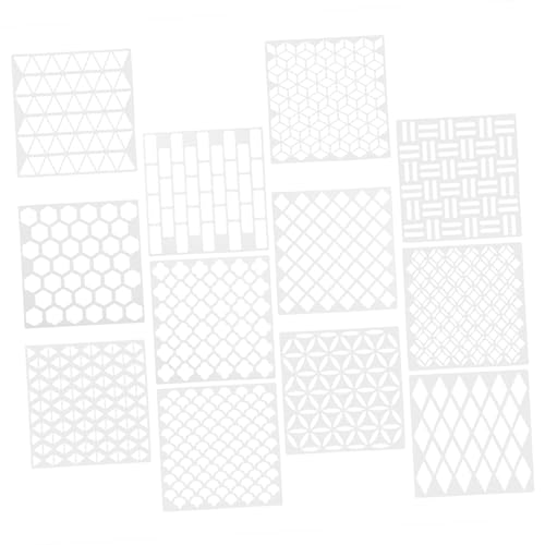 LALAFINA 2 Sätze Teiliges Wandmalerei Schablonen Diy Malvorlagen Für Kreative Designs Wiederverwendbare Schablonen Pet Für Bastelprojekte 12 Stück * 2 von LALAFINA