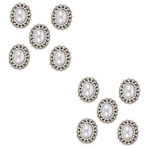 LALAFINA 2 Sätze Zinklegierungsknöpfe Fälschung Tasten Basteln Schmuck Nähen Knöpfe Für Hemd Strass-knopfverzierungen Bastelknopf Knöpfe Zum Handwerk Kristall 5 Stücke * 2 von LALAFINA