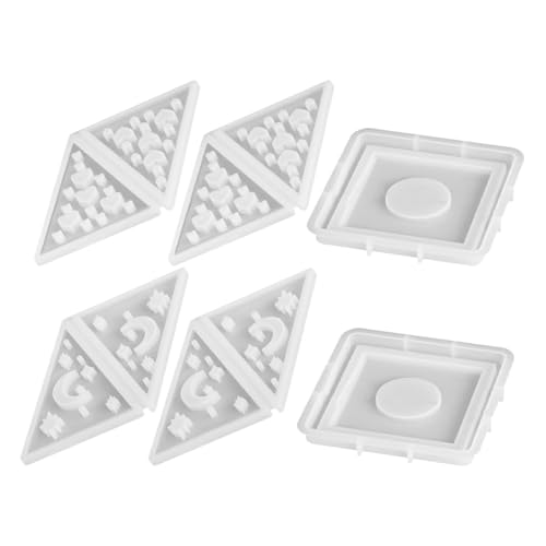 LALAFINA 2 Sets Pyramidenharz-silikonform, Geometrische Kerzenhalterform Für Aromatherapie-kerzen, Heimdekoration, Hochzeits-mittelstück, Diy-handwerk von LALAFINA