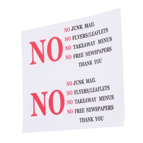 LALAFINA 2 Stück Briefkasten Aufkleber Funktionale Türschilder für Hauseigentümer Dekorative PVC Sticker für Außenanwendungen Installieren für Wohn und Geschäftsnutzung LALAFINA 2 Stück Briefkasten Aufkleber Funktionale Türschilder für Hauseigentümer Dekorative PVC Sticker für Außenanwendungen Installieren für Wohn und Geschäftsnutzung von LALAFINA