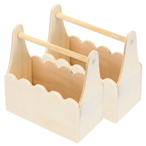 LALAFINA 2 Stück Diy Holzblumen Körbe Unbehandelte Blumenkörbe für Hochzeiten Rustikale Blumenkinder Körbe Handliche Aufbewahrungskörbe für Dekoration und Partybedarf LALAFINA 2 Stück Diy Holzblumen Körbe Unbehandelte Blumenkörbe für Hochzeiten Rustikale Blumenkinder Körbe Handliche Aufbewahrungskörbe für Dekoration und Partybedarf von LALAFINA