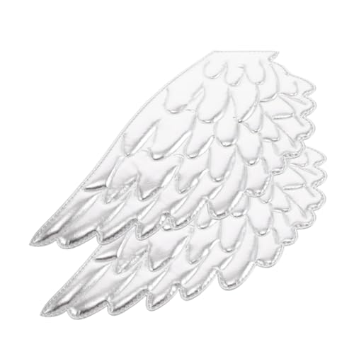 LALAFINA 2 Stück Engel Flügel Applikationen Patches für Kleidung und Taschen Silberne Stoff Aufnäher Kreative Dekoration für Kostüme Schuhe Jeans und Handarbeiten LALAFINA 2 Stück Engel Flügel Applikationen Patches für Kleidung und Taschen Silberne Stoff Aufnäher Kreative Dekoration für Kostüme Schuhe Jeans und Handarbeiten von LALAFINA