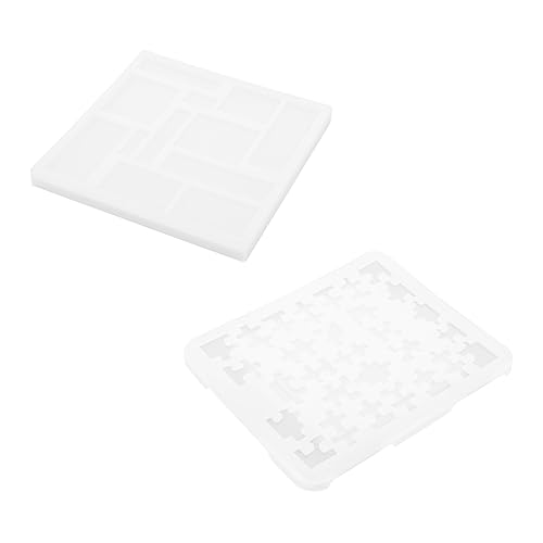 LALAFINA 2 Stück Geometrische Puzzle Silikonform Kreative Kristall Gießform für Diy Epoxidharz Projekte Wiederverwendbar und Flexibel für Kunst und Handwerksliebhaber von LALAFINA