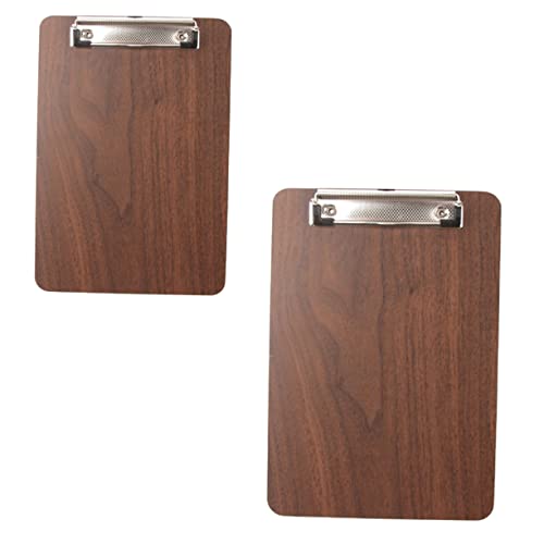 LALAFINA 2 Stück Holz Menühalter für Küche und Restaurant Stabiler Rezeptständer Klemmbrett für Haushalte Stilvolles Design aus Hochwertigem Holz von LALAFINA