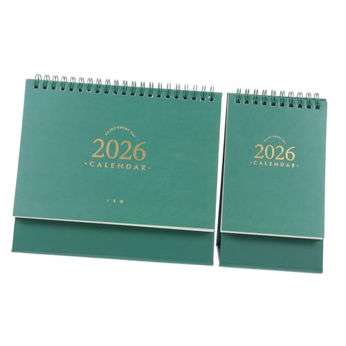 LALAFINA 2 Stück Mini-tischkalender: 2026 Stehender Desktop-flip-monats-flip-tischkalender-planer-staffelei Ästhetischer Desktop-planer Büro LALAFINA 2 Stück Mini-tischkalender: 2026 Stehender Desktop-flip-monats-flip-tischkalender-planer-staffelei Ästhetischer Desktop-planer Büro von LALAFINA