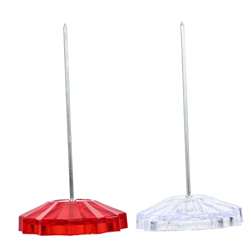 LALAFINA 2 Stück Plastischer Zettelhalter mit Spikes Vielseitige Papieraufbewahrung für Büro Küche Hotel und Bars Stabiler Standfuß Rot und Transparent LALAFINA 2 Stück Plastischer Zettelhalter mit Spikes Vielseitige Papieraufbewahrung für Büro Küche Hotel und Bars Stabiler Standfuß Rot und Transparent von LALAFINA