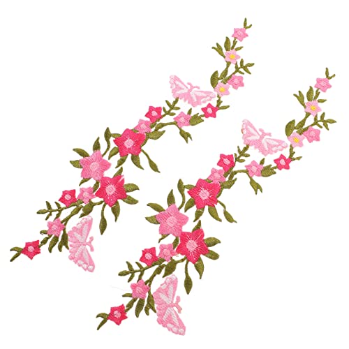 LALAFINA 2 Stück Schmetterling Blumen Muster Patches Bestickte Bügelbilder für DIY Kleidung Langlebige Applikationen für Jeans Taschen und Mehr Einfach Anzubringen LALAFINA 2 Stück Schmetterling Blumen Muster Patches Bestickte Bügelbilder für DIY Kleidung Langlebige Applikationen für Jeans Taschen und Mehr Einfach Anzubringen von LALAFINA