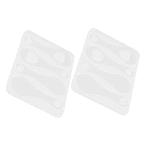 LALAFINA 2 Stück Silicone Token Mold für Einkaufswagen Chips Schlüsselring Diy Epoxidharz Gießform für Kreative Bastelprojekte und Anhänger von LALAFINA