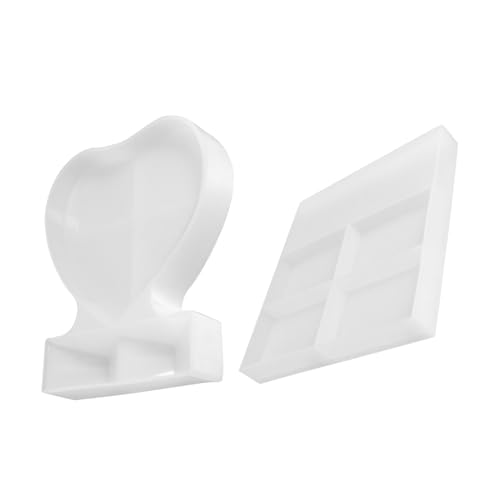 LALAFINA 2 Stück Silikonform für Foto Rahmen Gießen Flexible Hochtransparente Rechteckige und Herzförmige Formen DIY Resin Basteln Dekorative Epoxidharz Bilderrahmen Herstellung LALAFINA 2 Stück Silikonform für Foto Rahmen Gießen Flexible Hochtransparente Rechteckige und Herzförmige Formen DIY Resin Basteln Dekorative Epoxidharz Bilderrahmen Herstellung von LALAFINA