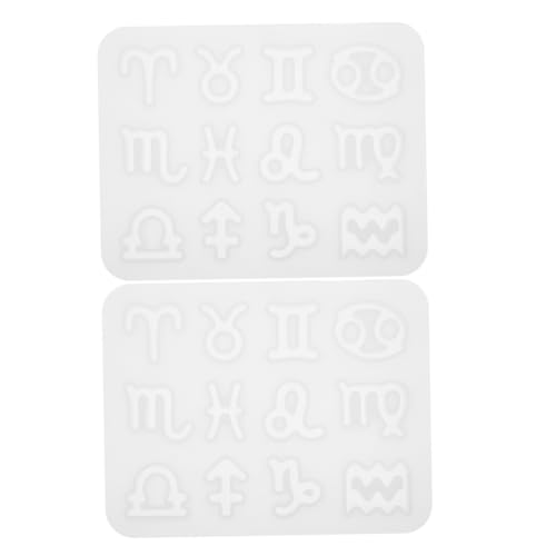 LALAFINA 2 Stück Teiliges Silikonform für Schlüsselanhänger Flexible Antihaftbeschichtete Gießformen Anhänger Mold Tragbar für DIY Schmuckherstellung und Bastelprojekte von LALAFINA