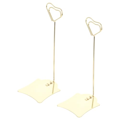LALAFINA 2 Stück Tischkartenhalter Herzform Stabiler Menühalter für Hochzeiten Feiern und Restaurants für Platzkarten und Präsentationen LALAFINA 2 Stück Tischkartenhalter Herzform Stabiler Menühalter für Hochzeiten Feiern und Restaurants für Platzkarten und Präsentationen von LALAFINA