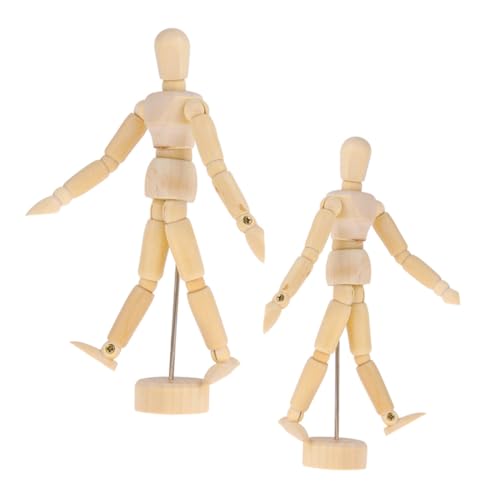 LALAFINA 2 Stück Unvollendete Holzfiguren DIY Mannequins Holz für Kreative Bastelprojekte Bemalen und Dekorieren LALAFINA 2 Stück Unvollendete Holzfiguren DIY Mannequins Holz für Kreative Bastelprojekte Bemalen und Dekorieren von LALAFINA