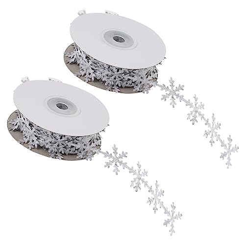 LALAFINA 2 Stück Weihnachtliches Schneeflocken Verpackungsband Langlebiges Geschenkband mit Glatter Oberfläche Vielseitig Verwendbar für DIY Dekoration Blumen und Verpackungen Graues LALAFINA 2 Stück Weihnachtliches Schneeflocken Verpackungsband Langlebiges Geschenkband mit Glatter Oberfläche Vielseitig Verwendbar für DIY Dekoration Blumen und Verpackungen Graues von LALAFINA