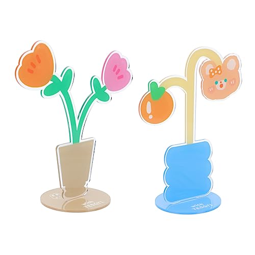 LALAFINA 2 Stücke Cartoonordner mit Memo Blume speziell geformte Büroklammern Klemme beachten geformte Papierklammern Acryl LALAFINA 2 Stücke Cartoonordner mit Memo Blume speziell geformte Büroklammern Klemme beachten geformte Papierklammern Acryl von LALAFINA