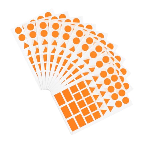 LALAFINA 20 Blatt Orangefarbene Geometrische Klebeaufkleber: Dreiecke, Quadrate, Rechtecke, Kreise, Etiketten Für Die Organisation Und Das Basteln Im Schulbüro LALAFINA 20 Blatt Orangefarbene Geometrische Klebeaufkleber: Dreiecke, Quadrate, Rechtecke, Kreise, Etiketten Für Die Organisation Und Das Basteln Im Schulbüro von LALAFINA