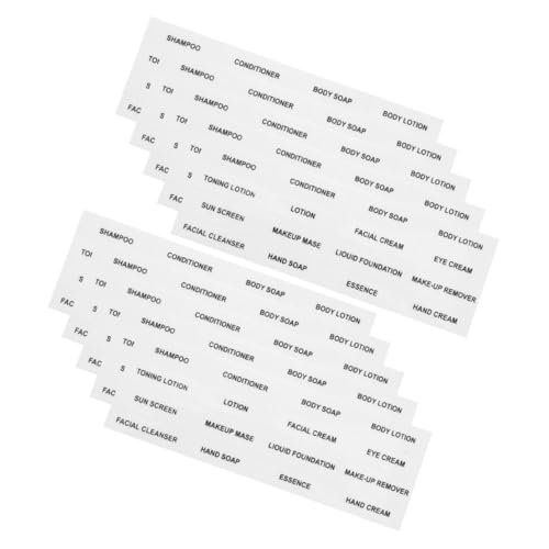 LALAFINA 20 Blatt Reise Etiketten für Kosmetikflaschen Transparente Wasserfeste Sub Bottle Aufkleber für Einfache Organisation und Schnelle Identifikation von Pflegeprodukten LALAFINA 20 Blatt Reise Etiketten für Kosmetikflaschen Transparente Wasserfeste Sub Bottle Aufkleber für Einfache Organisation und Schnelle Identifikation von Pflegeprodukten von LALAFINA