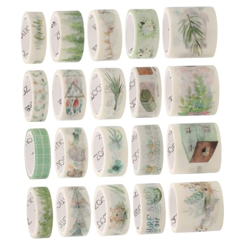 LALAFINA 20 Rollen Washi Tape Set Buntes Dekoratives Klebeband für Scrapbooking Diy Projekte Planer Hochwertiges Biologisch Abbaubares Papier Einfach zu Entfernen ohne Rückstände LALAFINA 20 Rollen Washi Tape Set Buntes Dekoratives Klebeband für Scrapbooking Diy Projekte Planer Hochwertiges Biologisch Abbaubares Papier Einfach zu Entfernen ohne Rückstände von LALAFINA