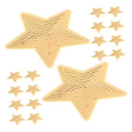 LALAFINA 20 Stück Fünf-punkte-sternpatch Mit Pailletten Applikationen Für Kleidung Paillettenstern Applique Patch Glitzerstern-patch Paillettensterne Aufbügeln Sternpine Patches Stoff Khaki LALAFINA 20 Stück Fünf-punkte-sternpatch Mit Pailletten Applikationen Für Kleidung Paillettenstern Applique Patch Glitzerstern-patch Paillettensterne Aufbügeln Sternpine Patches Stoff Khaki von LALAFINA
