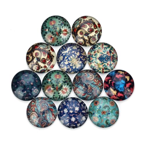 LALAFINA Charms Zum Basteln Von Schmuck – 20 Stück Glasflicken Mit Runder Rückseite Imitierte Edelsteinpaste Perfekt Zur Dekoration LALAFINA Charms Zum Basteln Von Schmuck – 20 Stück Glasflicken Mit Runder Rückseite Imitierte Edelsteinpaste Perfekt Zur Dekoration von LALAFINA