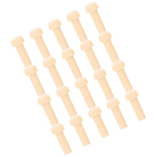 LALAFINA 20 Stück Holzachse Pegs Unvollendete Holz Pegs für Diy Handwerk Mini Holz für Möbel für Projekte von LALAFINA