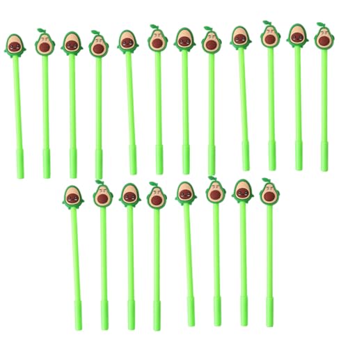 LALAFINA 20 Stück Kawaii Avocado Gelstifte für Schule Kugelschreiber mit Grünem Avocado Design für Studenten und Bürobedarf Schreibwaren für Kreative Köpfe LALAFINA 20 Stück Kawaii Avocado Gelstifte für Schule Kugelschreiber mit Grünem Avocado Design für Studenten und Bürobedarf Schreibwaren für Kreative Köpfe von LALAFINA
