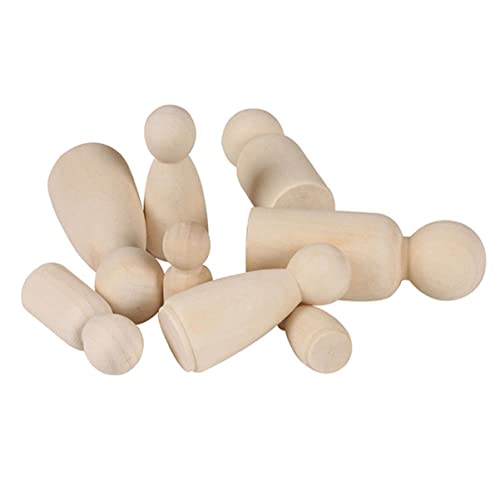 LALAFINA 20 Stück Kleine Holzfiguren DIY Puppen zum Bemalen für Unvollendete Holzpuppen Mädchenform Hellgelb Bastelspielzeug für Zuhause und Deko LALAFINA 20 Stück Kleine Holzfiguren DIY Puppen zum Bemalen für Unvollendete Holzpuppen Mädchenform Hellgelb Bastelspielzeug für Zuhause und Deko von LALAFINA