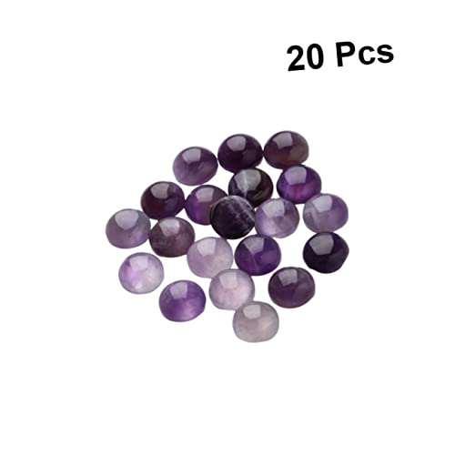 LALAFINA 20 Stück Teiliges Lila Cabochons Flache Halbkugel Schmucksteine für DIY Schmuckherstellung Dekorative Zeitsteine mit Selbstklebender Rückseite Geeignet für Ohrringe und LALAFINA 20 Stück Teiliges Lila Cabochons Flache Halbkugel Schmucksteine für DIY Schmuckherstellung Dekorative Zeitsteine mit Selbstklebender Rückseite Geeignet für Ohrringe und von LALAFINA