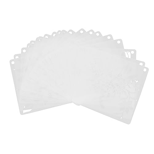 LALAFINA 20 Stück Teiliges Set Blütenmalvorlagen Wiederverwendbare Diy Schablonen für Erwachsene Kreative Malvorlagen für Bastelprojekte und Scrapbooking von LALAFINA