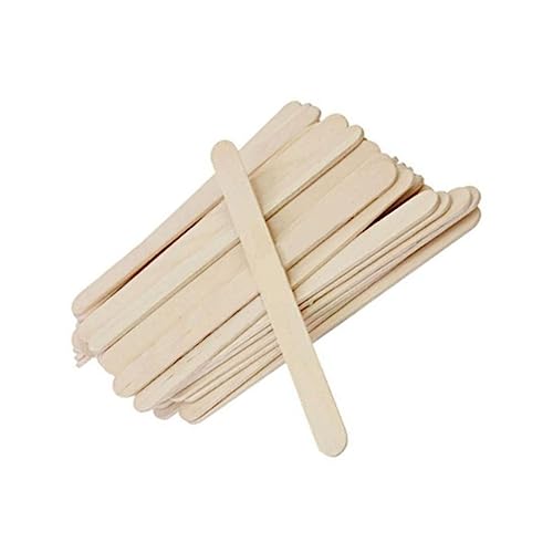 LALAFINA 200 Stück Holz Eisstäbchen für DIY Projekte Naturholz für Bastelarbeiten und Kreative Aktivitäten für Klassenräume und Partys von LALAFINA