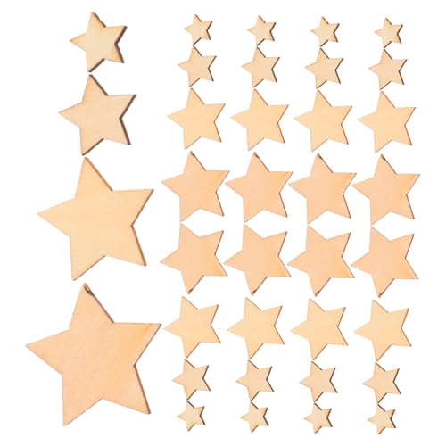 LALAFINA 200 Stück Natürliche Holzsterne Mix Ungefertigte Holzverzierungen für DIY Bastelprojekte Hochzeit Geburtstag Scrapbooking Dekoration Kreative Holzornamente LALAFINA 200 Stück Natürliche Holzsterne Mix Ungefertigte Holzverzierungen für DIY Bastelprojekte Hochzeit Geburtstag Scrapbooking Dekoration Kreative Holzornamente von LALAFINA