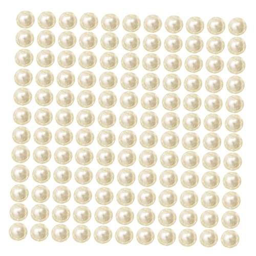 LALAFINA 200 Stück Perlen, Weiß, Rund, Abs, Kunstperlen Mit Löchern, Für Heimwerker, Basteln, Schmuckherstellung, Armbänder, Dekoration von LALAFINA