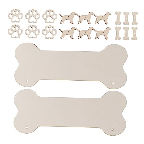 LALAFINA 20Stücke Hängendes Holzschild Set für DIY Projekte Teiliges Set mit Hundeknochen Hundepfoten und Hunden für Natürliche Wohnraumdekoration und Kreative Bastelideen LALAFINA 20Stücke Hängendes Holzschild Set für DIY Projekte Teiliges Set mit Hundeknochen Hundepfoten und Hunden für Natürliche Wohnraumdekoration und Kreative Bastelideen von LALAFINA