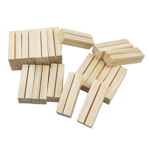 LALAFINA 20Stücke Holz Tischkartenhalter Handgefertigte Foto und Visitenkartenständer für Büro Hochzeiten Meetings und Veranstaltungen für Menüs und Persönliche Notizen LALAFINA 20Stücke Holz Tischkartenhalter Handgefertigte Foto und Visitenkartenständer für Büro Hochzeiten Meetings und Veranstaltungen für Menüs und Persönliche Notizen von LALAFINA
