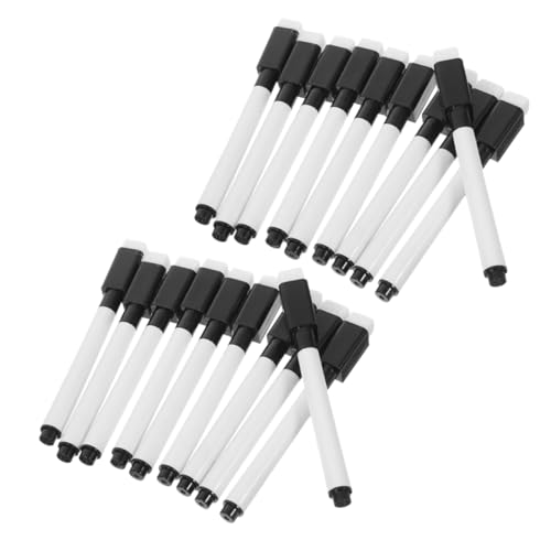 LALAFINA 24 Stück Magnetische Trockenlöschmarker Mit Radiergummikappe, Feine Spitze, Whiteboard-marker Für Schüler, Für Lehrer, Büro, Schulbedarf von LALAFINA
