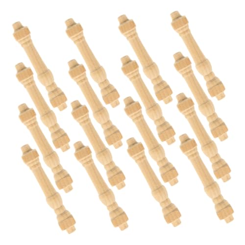 LALAFINA 24 Stück Teiliges Miniatur Holzspindeln für Puppenhausmöbel Unvollendete Handläufe für Schlafzimmer und Wohnzimmer DIY Zubehör für Kreative Dekoration LALAFINA 24 Stück Teiliges Miniatur Holzspindeln für Puppenhausmöbel Unvollendete Handläufe für Schlafzimmer und Wohnzimmer DIY Zubehör für Kreative Dekoration von LALAFINA