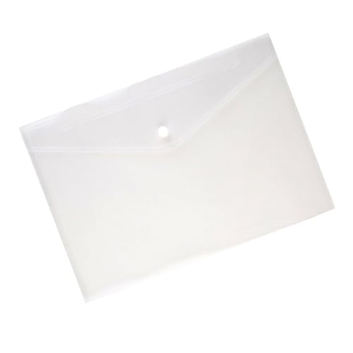 LALAFINA 24 Teiliges Dokumententaschen aus Reißfestem Wasserabweisendem PP mit Transparentem Design und Praktischem Druckknopfverschluss für Büro und Wichtige Dokumentenorganisation von LALAFINA