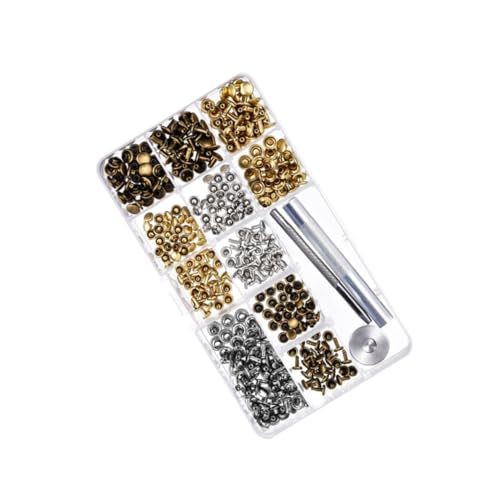 LALAFINA 240 Satz Teiliges Set Doppelseitige Metall Druckknöpfe mit Fixierwerkzeugen und Aufbewahrungsbox für Lederhandwerk Druckknopf Kit für Diy Projekte von LALAFINA