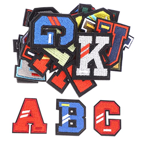 LALAFINA 26 Stück Buchstaben Patches zum Aufbügeln Bestickte Stoffbuchstaben für Diy Kleidung Reparatur und Dekoration von Shirts Jacken Taschen und LALAFINA 26 Stück Buchstaben Patches zum Aufbügeln Bestickte Stoffbuchstaben für Diy Kleidung Reparatur und Dekoration von Shirts Jacken Taschen und von LALAFINA