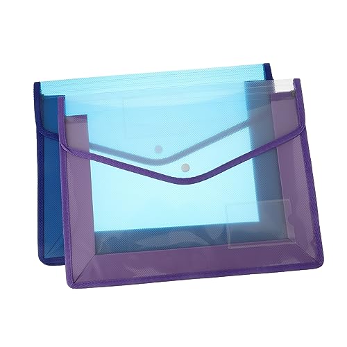 LALAFINA 2Stücke Dokumententasche Mit Schnappknopf Dokumentenbeutel Für Unterlagen Vielseitiger Organizer Für Dokumente Und Materialien Farbe Zufällig LALAFINA 2Stücke Dokumententasche Mit Schnappknopf Dokumentenbeutel Für Unterlagen Vielseitiger Organizer Für Dokumente Und Materialien Farbe Zufällig von LALAFINA