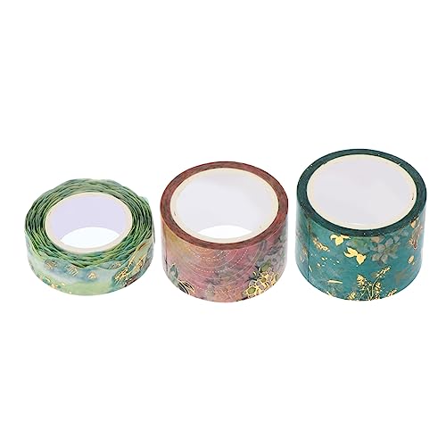 LALAFINA 3 Rollen Antikes Washi Tape Dekoratives Klebeband für Diy Kunsthandwerk Scrapbooking Tagebuch und Wohnkultur für Kreative Projekte und von LALAFINA