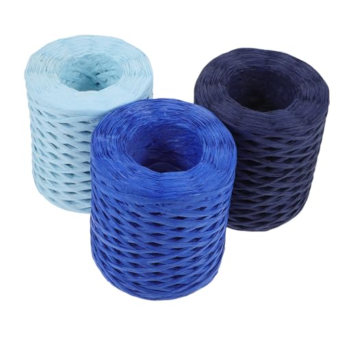 LALAFINA 3 Rollen Bunte Raffia Teiliges Handgewebtem Papierband Himmelblau und für Geschenkverpackungen DIY Projekte und Blumenarrangements LALAFINA 3 Rollen Bunte Raffia Teiliges Handgewebtem Papierband Himmelblau und für Geschenkverpackungen DIY Projekte und Blumenarrangements von LALAFINA