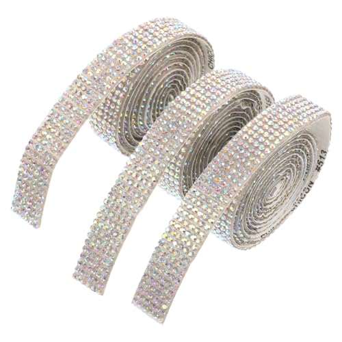 LALAFINA 3 Rollen Kleber Bohrgürtel Strasssteine basteln Handwerk Hochzeit klebrig selbstklebende Strassstreifen dekoration bastelset geschenkband Bänder zum Basteln selbstklebender Rand LALAFINA 3 Rollen Kleber Bohrgürtel Strasssteine basteln Handwerk Hochzeit klebrig selbstklebende Strassstreifen dekoration bastelset geschenkband Bänder zum Basteln selbstklebender Rand von LALAFINA