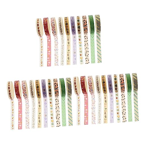 LALAFINA 3 Sätze Dekoratives Klebeband Journaling Scrapbook-diy-klebebänder Wickelbänder Klebstoff Kunst Sammelalbum Liefert Washi-klebeband Flüsterpapier 10 Rollen * 3 LALAFINA 3 Sätze Dekoratives Klebeband Journaling Scrapbook-diy-klebebänder Wickelbänder Klebstoff Kunst Sammelalbum Liefert Washi-klebeband Flüsterpapier 10 Rollen * 3 von LALAFINA