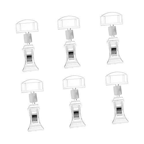 LALAFINA 3 Sätze Teiliges Preisetiketten Halter Set Acryl Display Clip Für Speisen Werbung Supermärkte Für Geschäfte Restaurants Hochzeiten Und Ausstellungen 6 Stücke * 3 LALAFINA 3 Sätze Teiliges Preisetiketten Halter Set Acryl Display Clip Für Speisen Werbung Supermärkte Für Geschäfte Restaurants Hochzeiten Und Ausstellungen 6 Stücke * 3 von LALAFINA