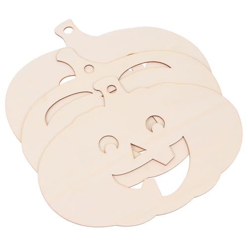 LALAFINA 3 Stück Kreative Halloween Kürbis Holzscheiben Unbemalt für DIY Naturfarbe Bastelset für Herbstliche Dekoration und Kreative Projekte LALAFINA 3 Stück Kreative Halloween Kürbis Holzscheiben Unbemalt für DIY Naturfarbe Bastelset für Herbstliche Dekoration und Kreative Projekte von LALAFINA